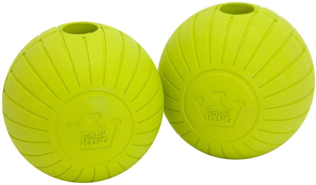 two chew king chew toy balls