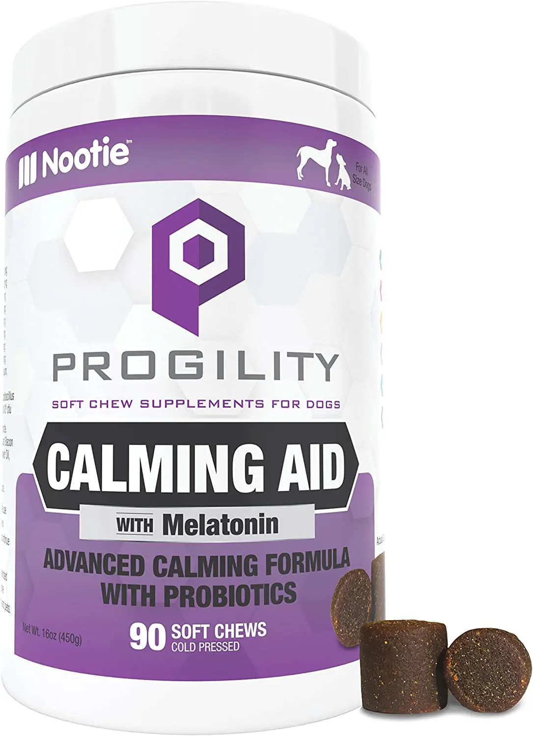 nootie progility calming melatonin soft chews for dogs