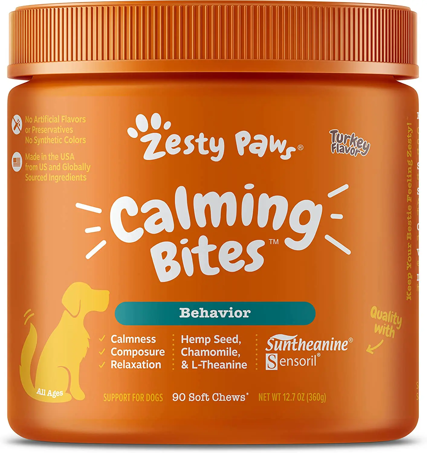 zesty paws calming melatonin chews for dogs