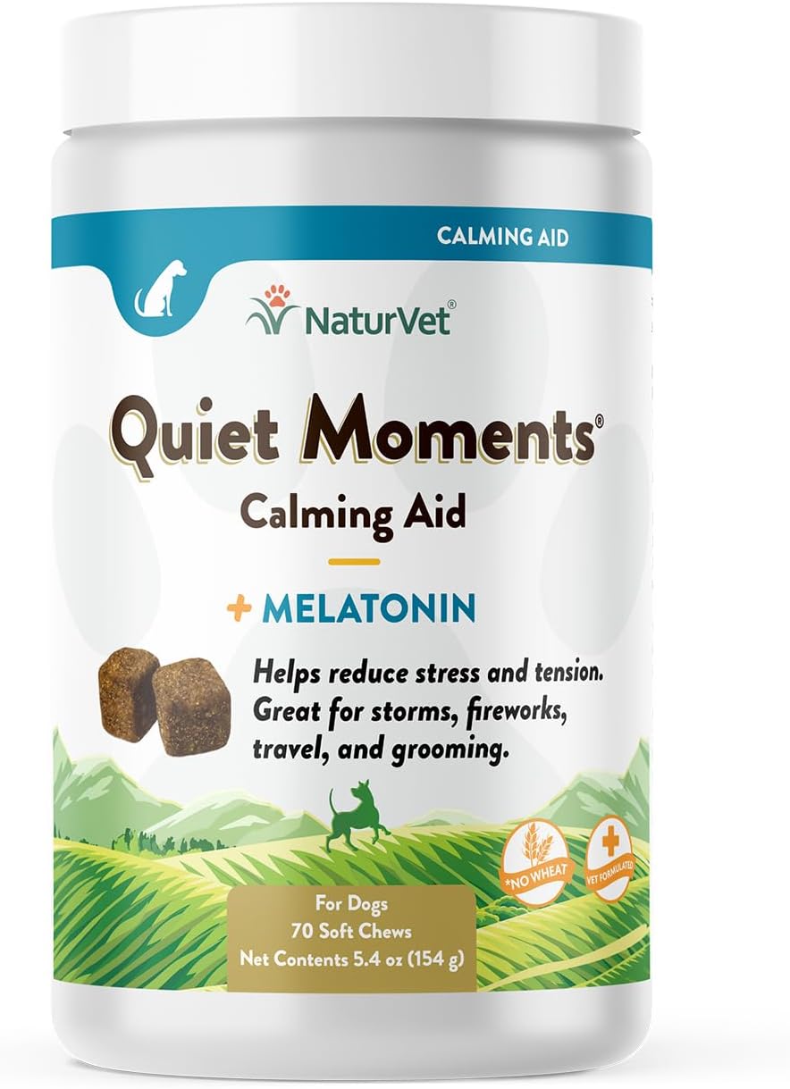 naturvet quiet moments dog chew bottle