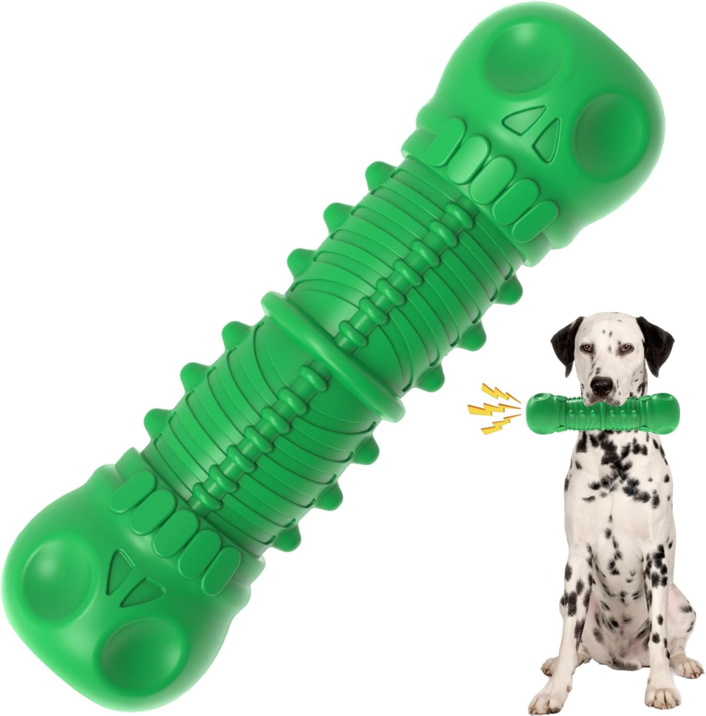 Zikaton green dog chew toy